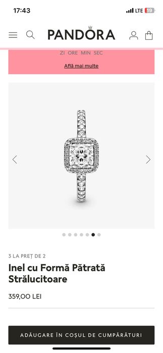 Inel Pandora cu pietre