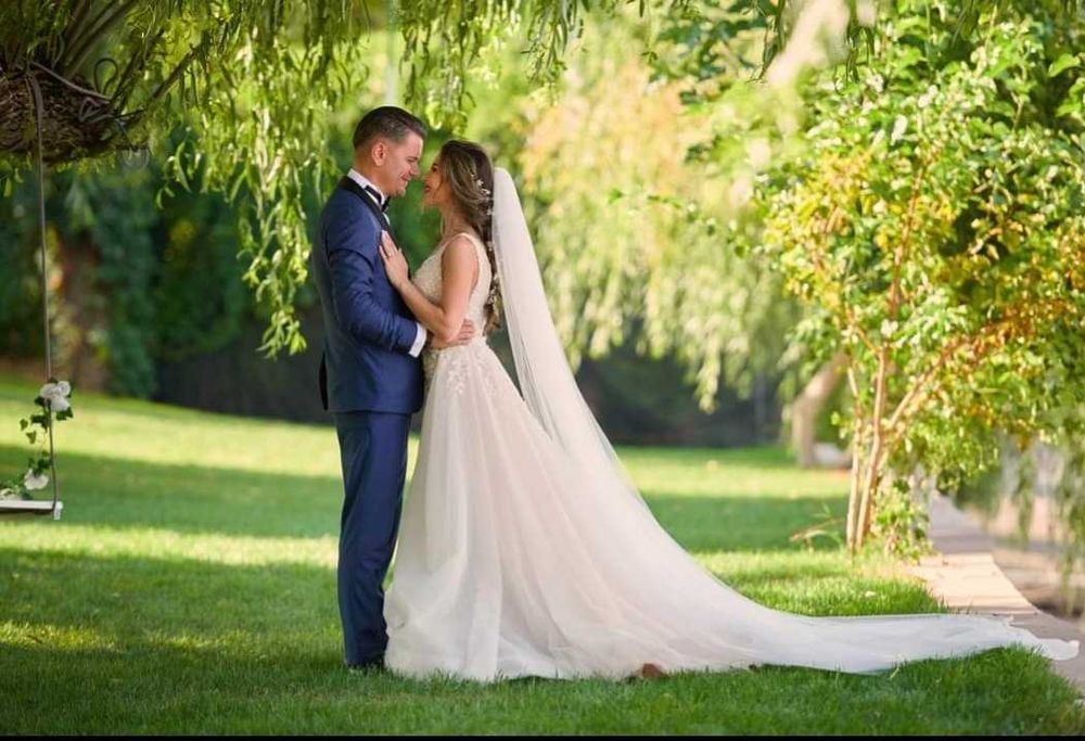 Rochie mireasa Royals - tip sirenă, cu trena detașabilă