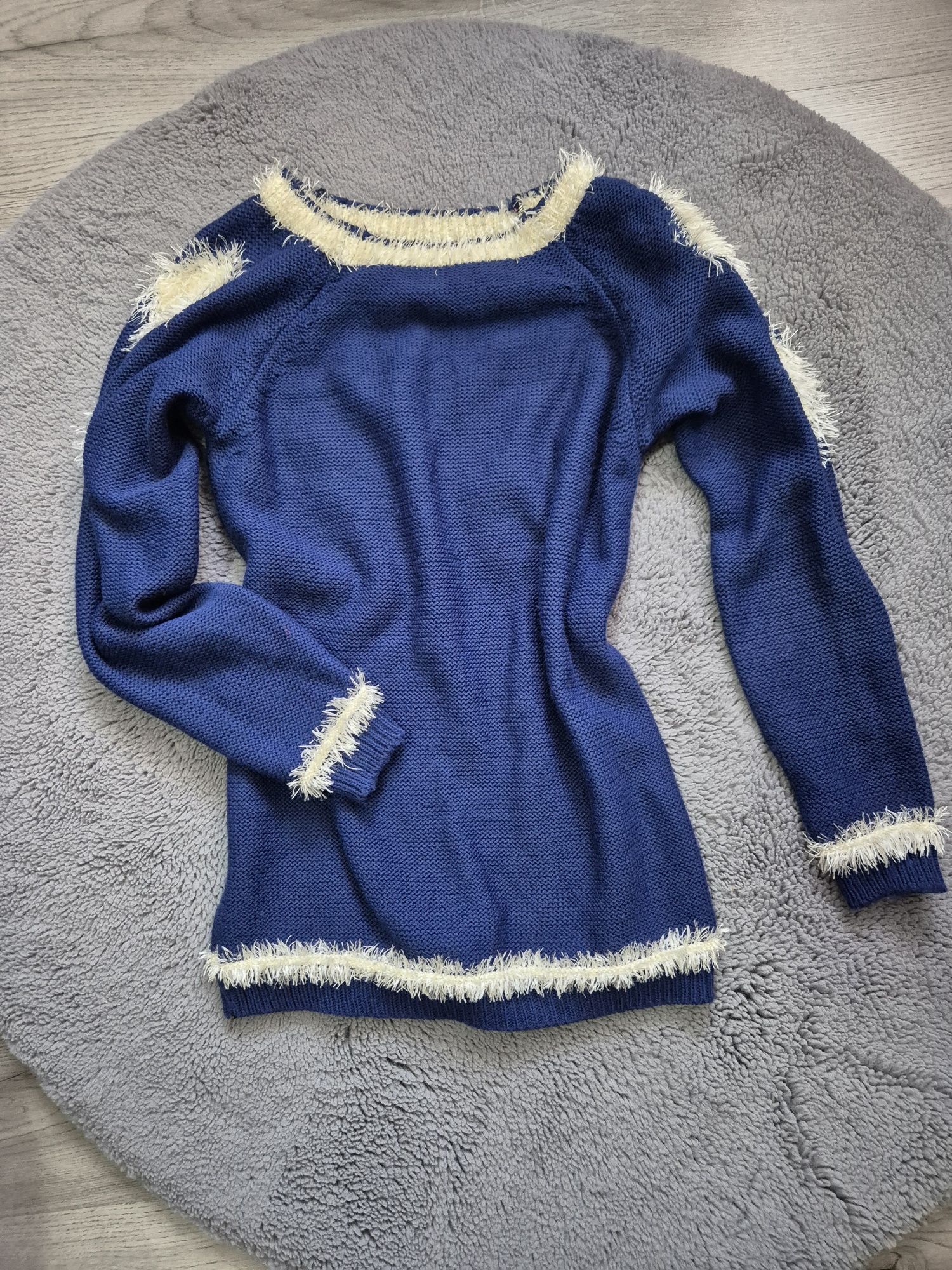 Pulover bleumarin
