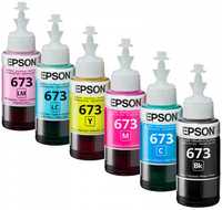 Чернила набор 6 цветов EPSON (Е673) для L800, L805, L810, L850 - 70 МЛ