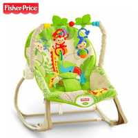 Fisher Price - Бебешки музикален шезлонг Rainforest Friends