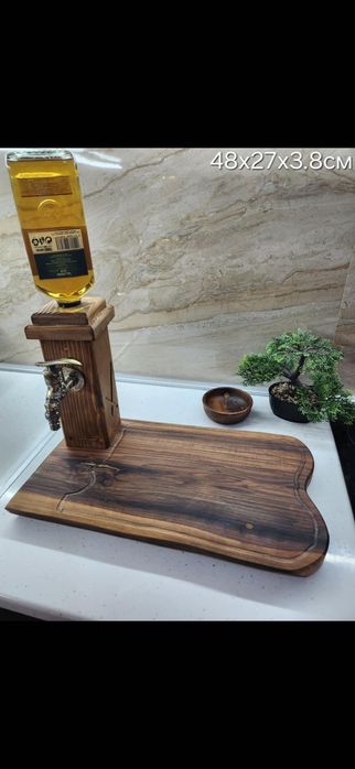 Диспенсър за алкохол Орех и Акация