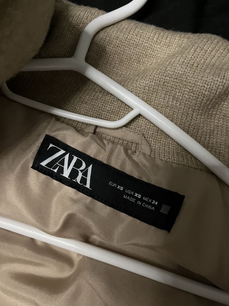 Зимно яке без качулка Zara