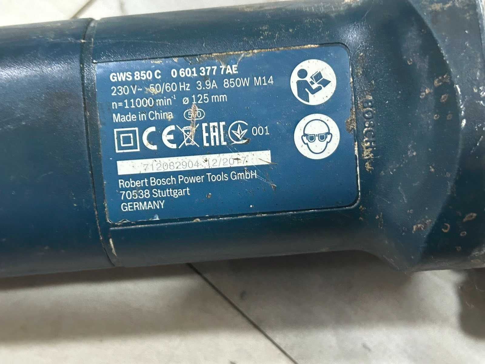 Ъглошлайф Bosch GWS 850C , 850 W , 125 мм