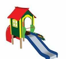 Детская горка с домиком