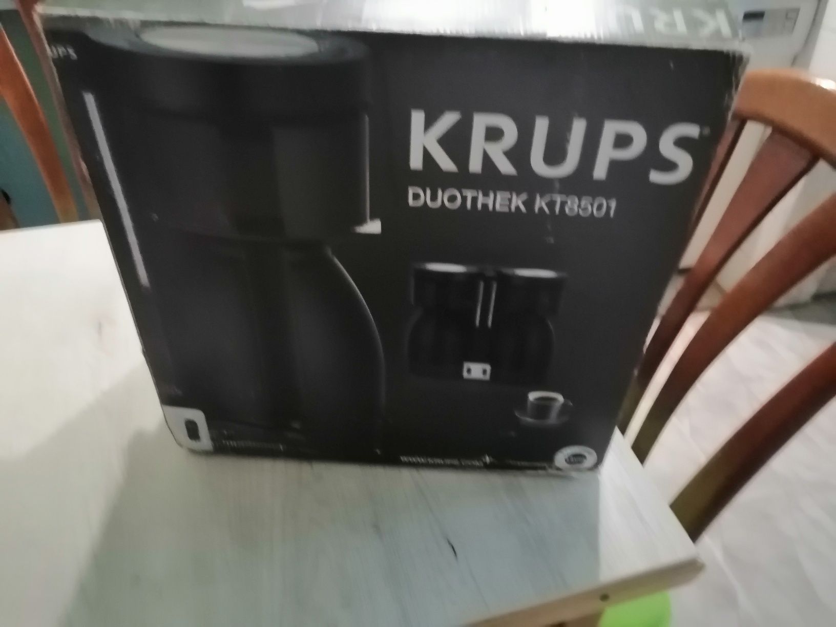 Krups шварц кафе машина KT 8501 Duothek Thermo Drip Coffee