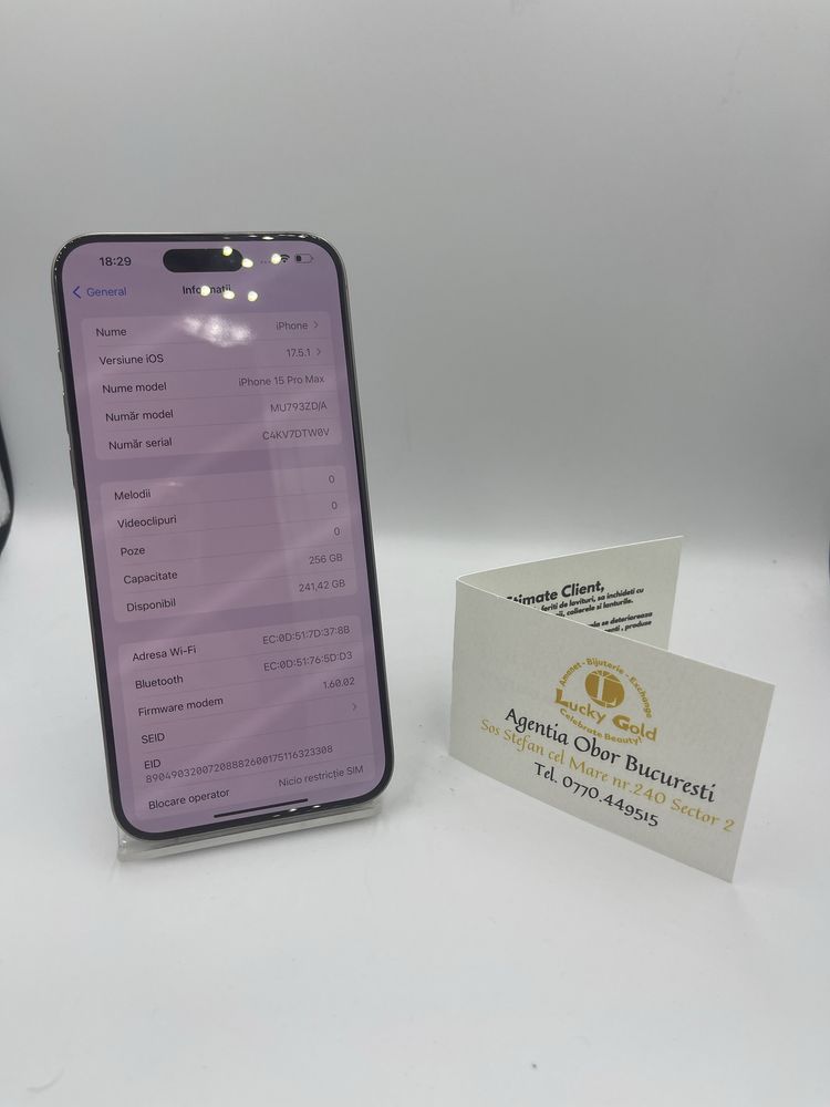 Iphone 15 PRO MAX 256GB / 100% BAT #40865