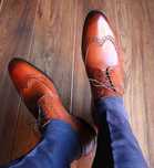 Pantofi derby brogue premium Clarks 40 piele naturala moale