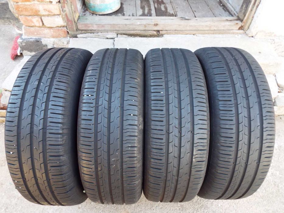 vand 4 anvelope de vara 195/65/15 continental ecocontact 6 aproape noi
