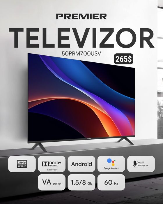 50 PREMIER смарт TV/tv/television/televizor/телевизор/55/