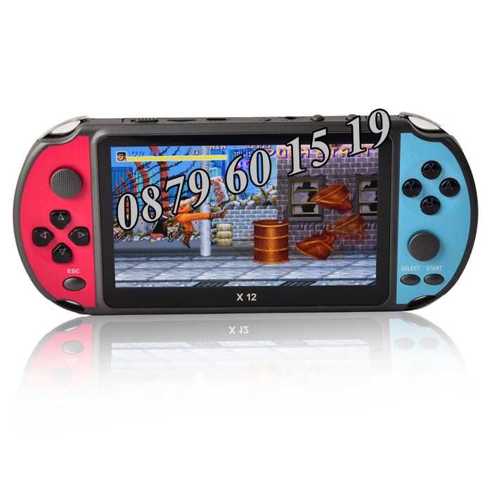 Преносима игрова конзола X12 екран 5.1 инча, тв игра с вградени игри