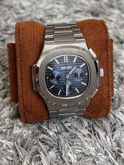 Seiko mod Nautilus Chronograph