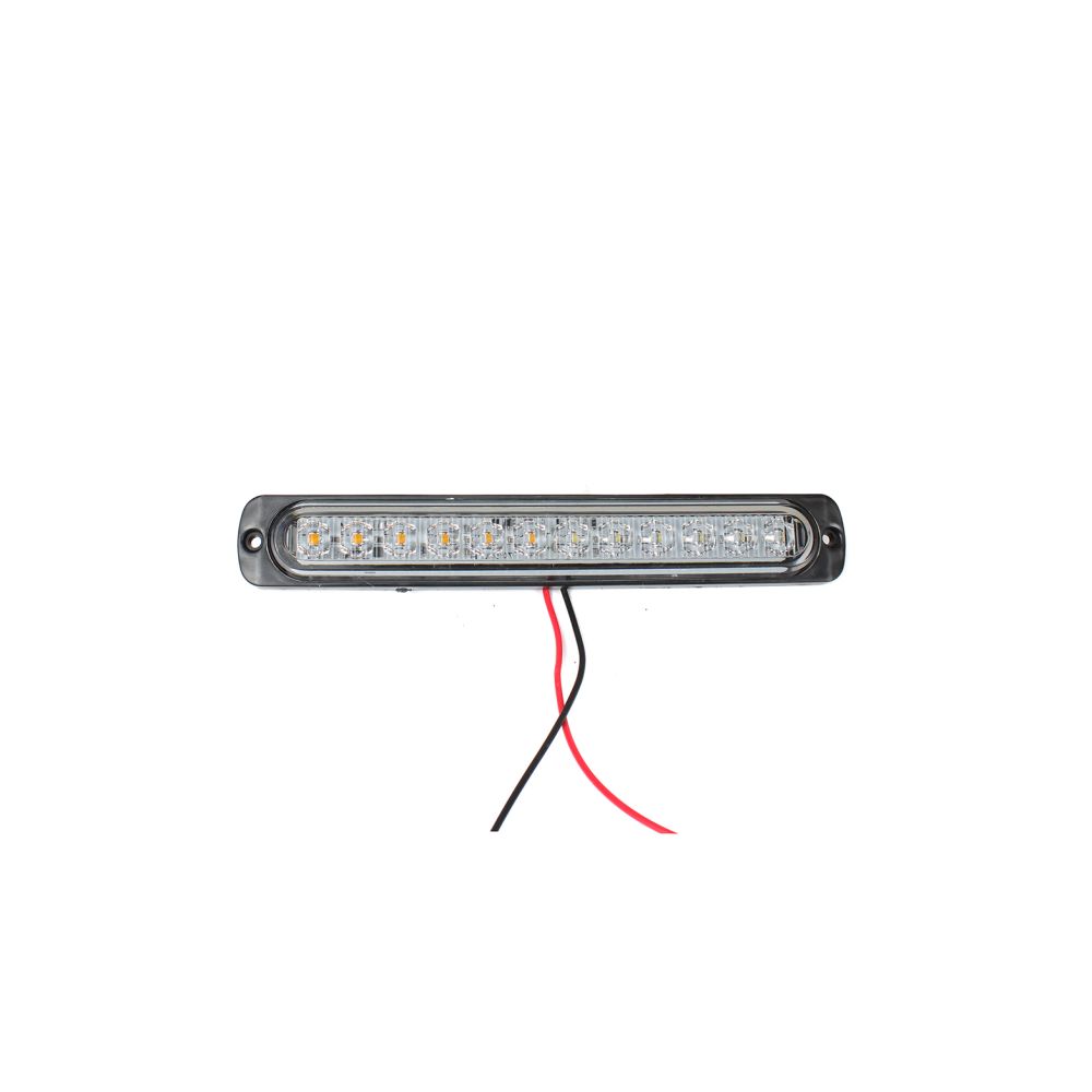 Блиц Мигащи Габарити ЛЕД 12 LED 12-24V 114mm / ЖЪЛТ+БЯЛ