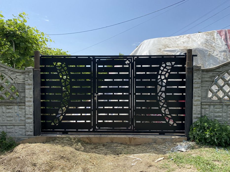 Porti Metalice Automate Fier Vopsire Electrostatică Gard Balustradă