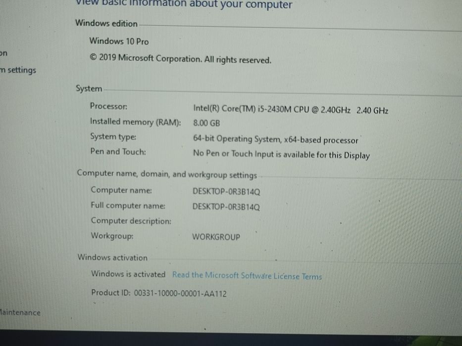 Laptop Gaming Asus A53S - i5-2430m/ 8gb/ SSD/ Video Nvidia GT540M 2gb