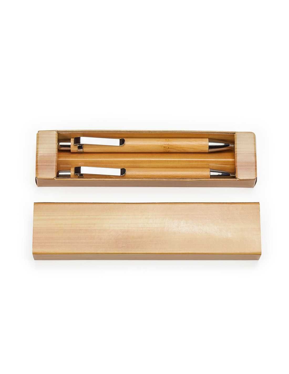 Set pix și creion mecanic din bambus