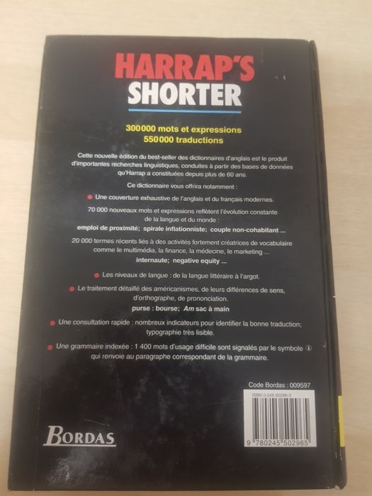 Harrap's Dicționar francez-englez/englez-francez