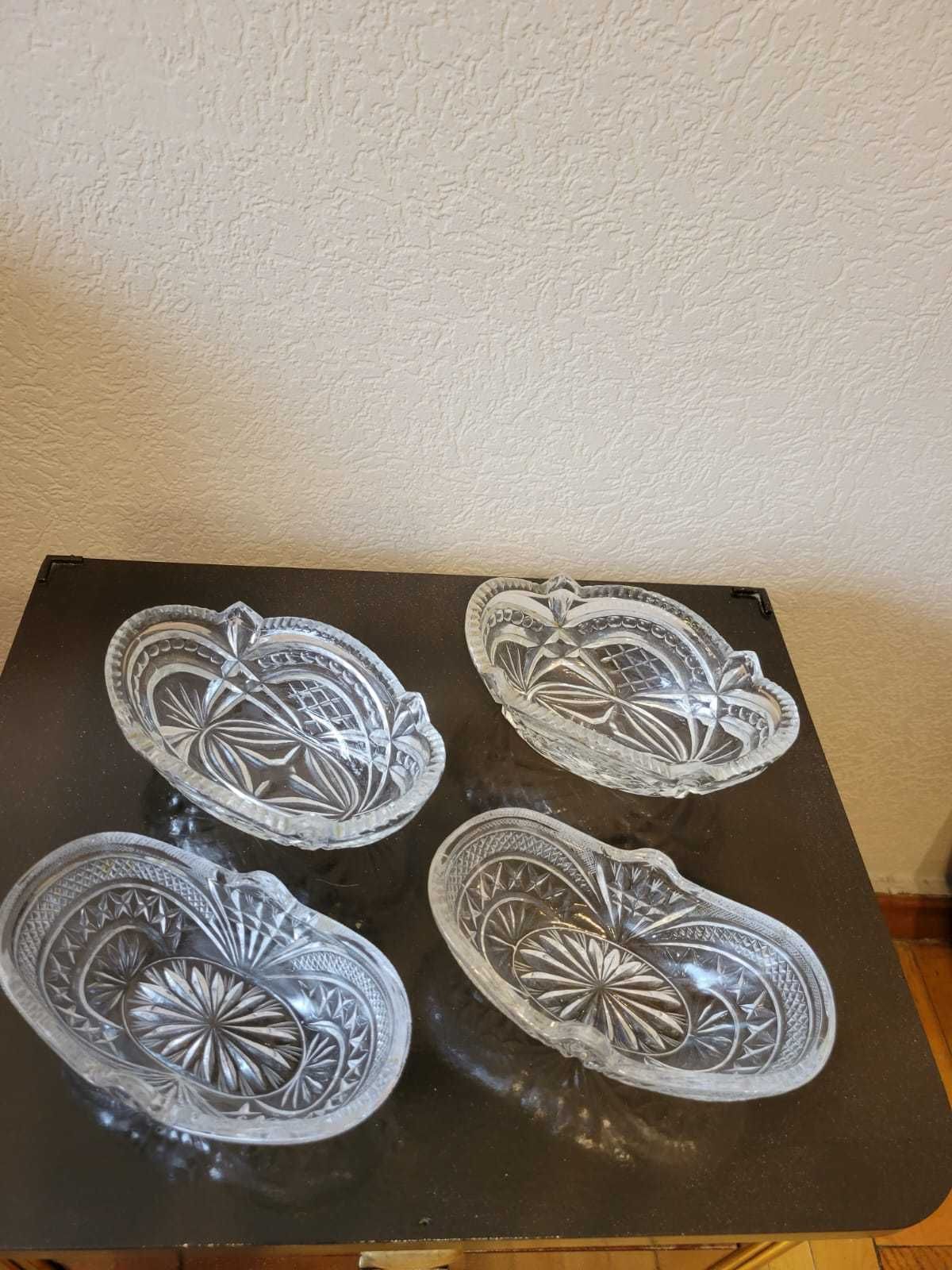Шикарная посуда из хрусталя, винтаж (Чехия, Россия)