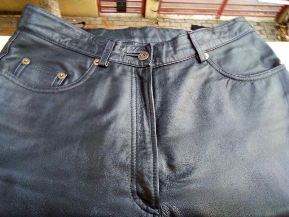 Pantaloni piele, Zegna, Agnona, femei, dame, masura 44
