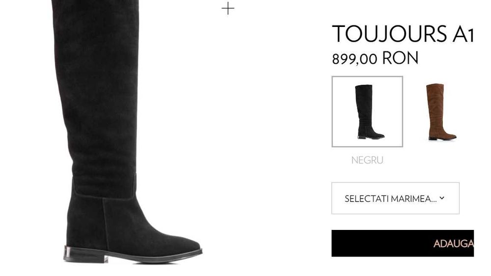 Cizme piele întoarsă Musette m 40