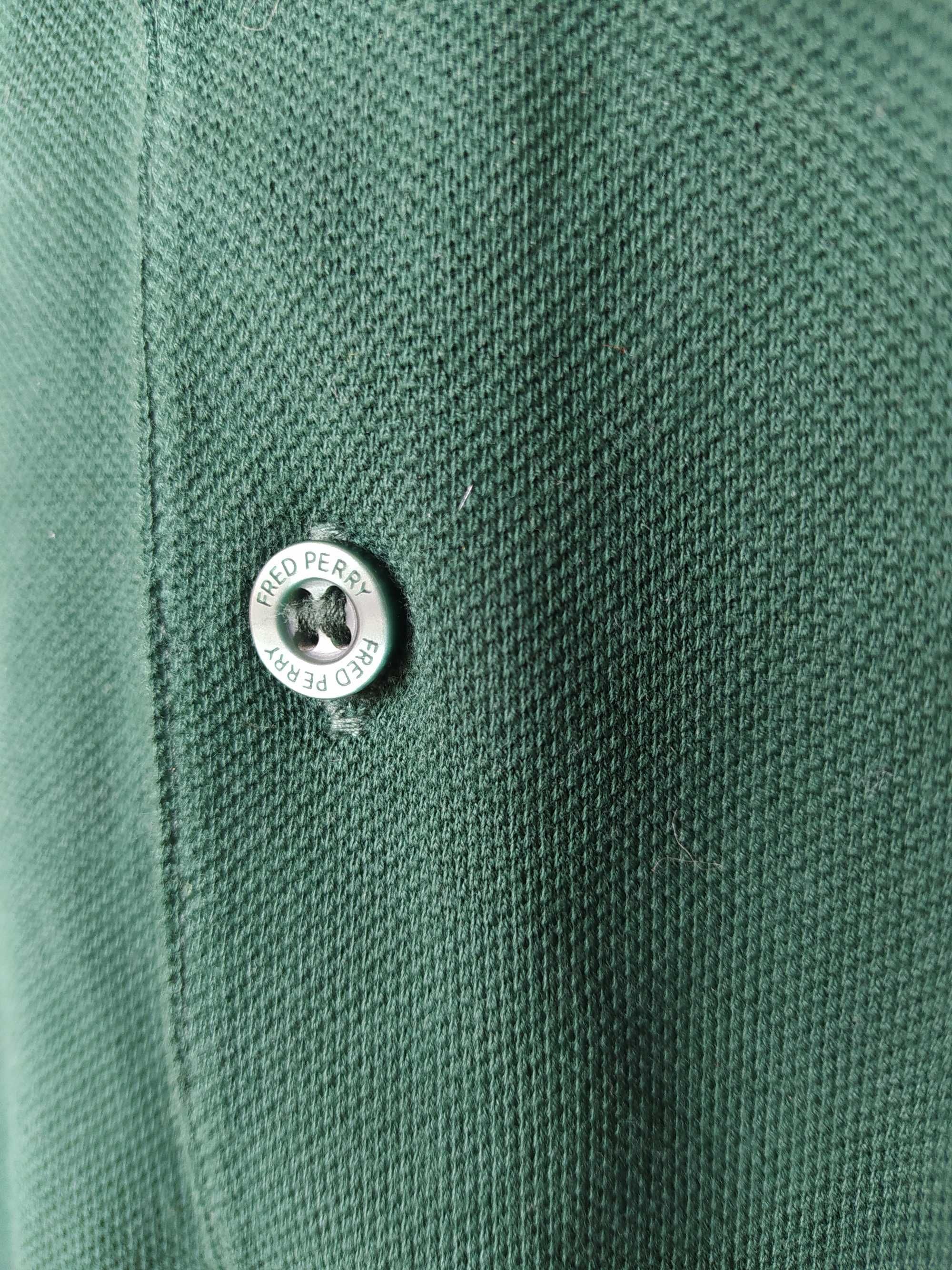 Fred Perry Polo Фред Пери тениска тъмно зелена размер М