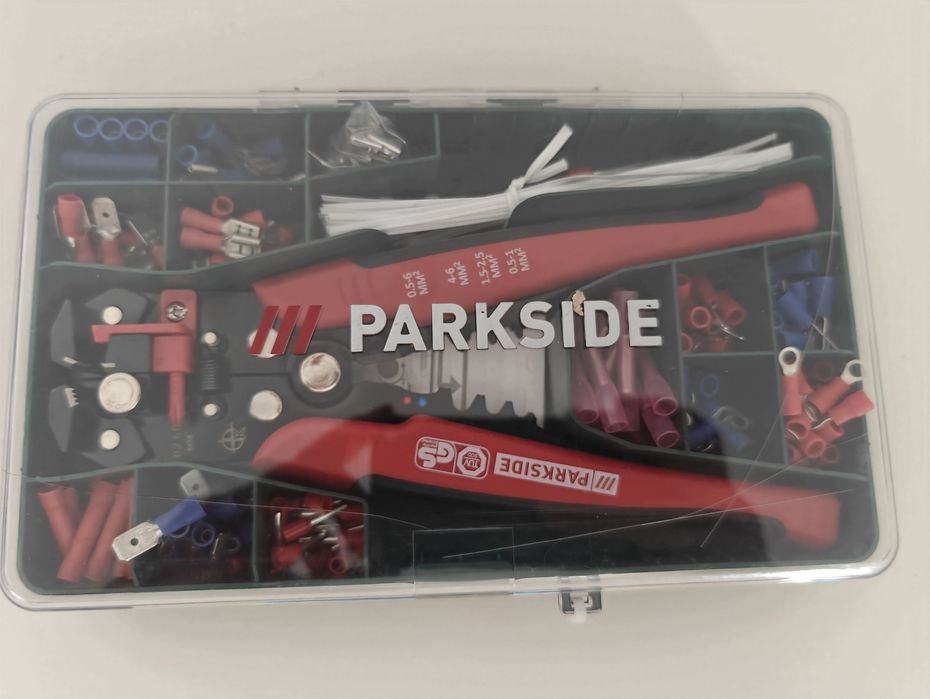 Set clește sertizare 231 piese Parkside multifuncțional 3 in 1