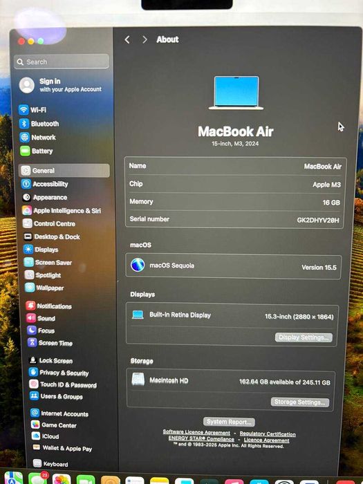MacBook Air M3 2024 15" (ctg)staramanet