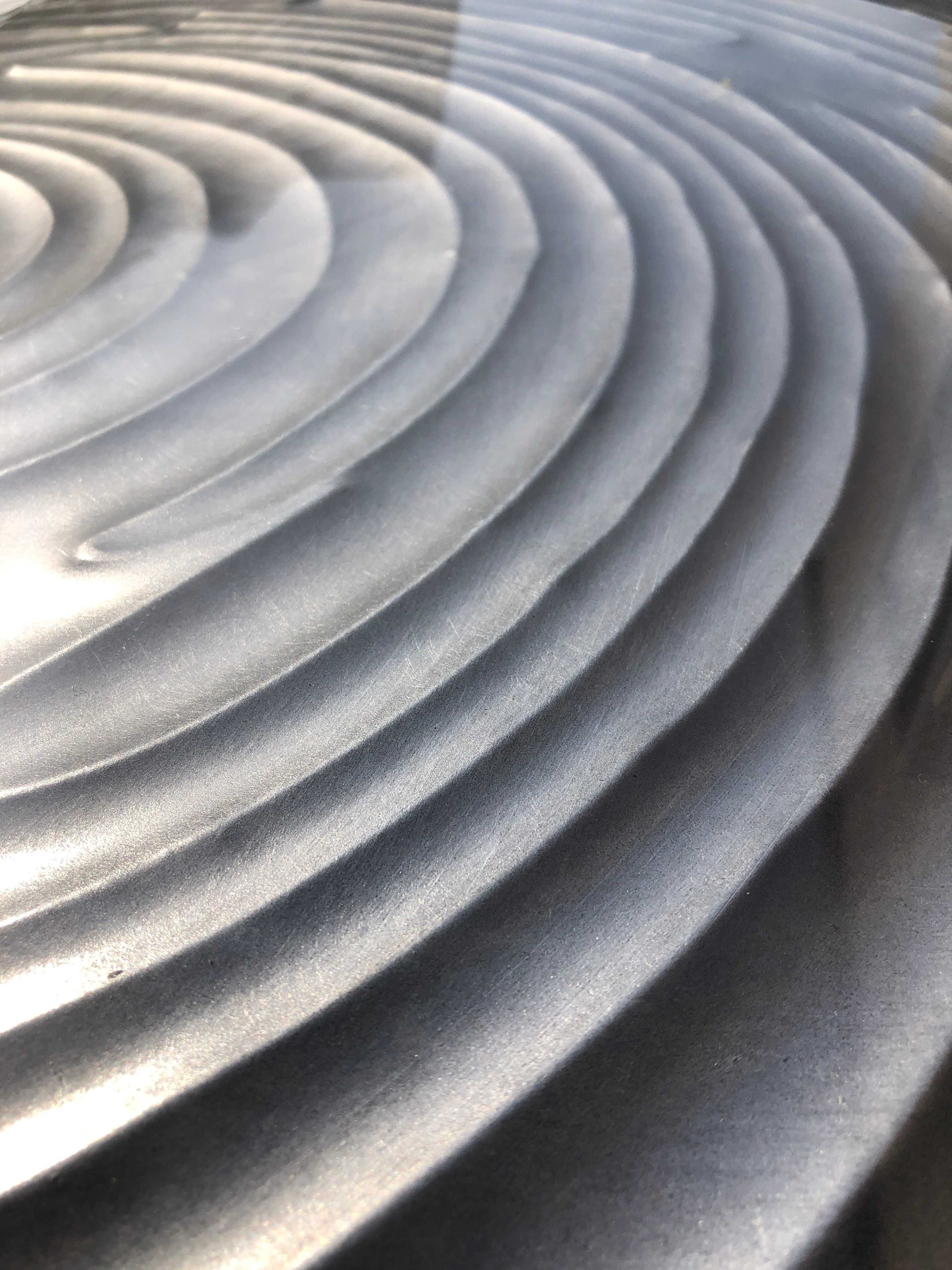 ГОЛЯМО ПАНО с 3D ефект 180/55/2,5 см.– МЕТАЛНО, сребристо, ново