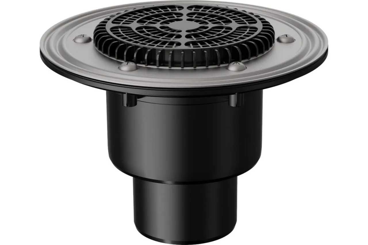 Воронка кровельная вертикальная сс прижимным фланцем VB 310.1 F