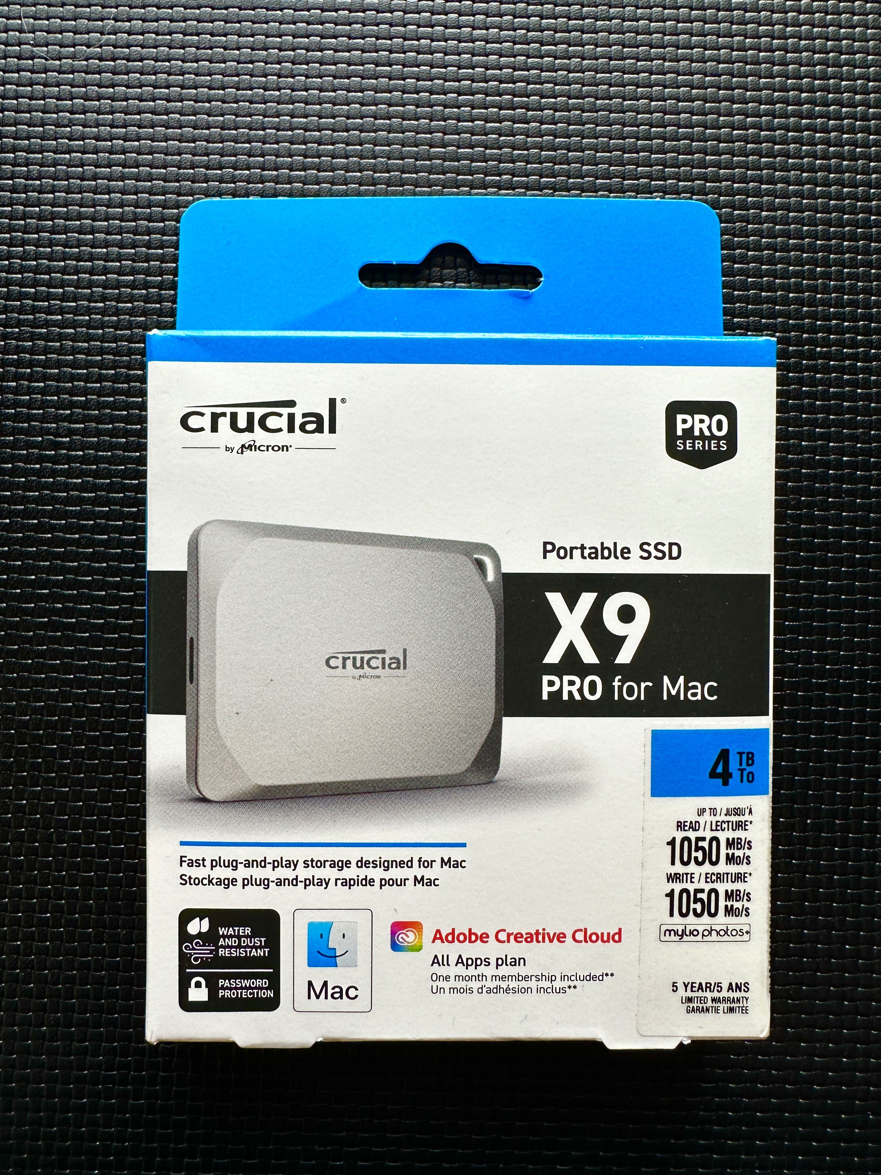 SSD Extern Crucial X9 Pro For Mac 4Tb Nou/Sigilat - Garanție 5 Ani