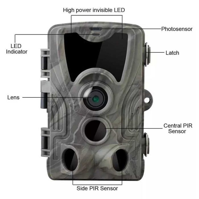 Camera vanatoare , supraveghere , Nouă + Card 64 Gb