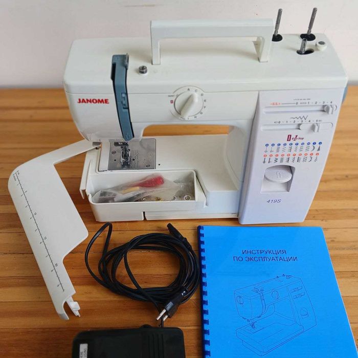Janome 419S(Япония).Год гарантии/Металл/Комплект.