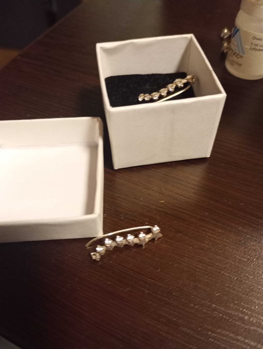 Дамски сребърни обеци, ефектни носене по два начина ново