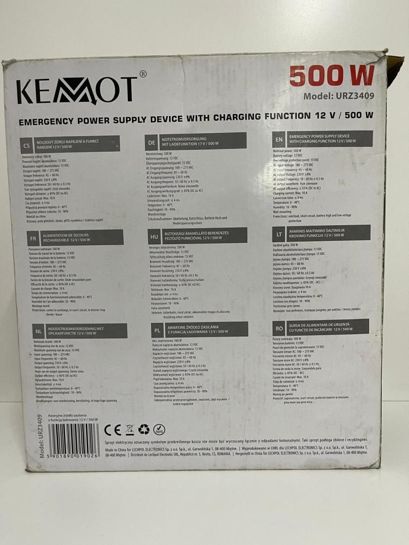 Sursa de Alimentare Kemot UPS centrale termice SINUS PUR URZ3409, -N2-