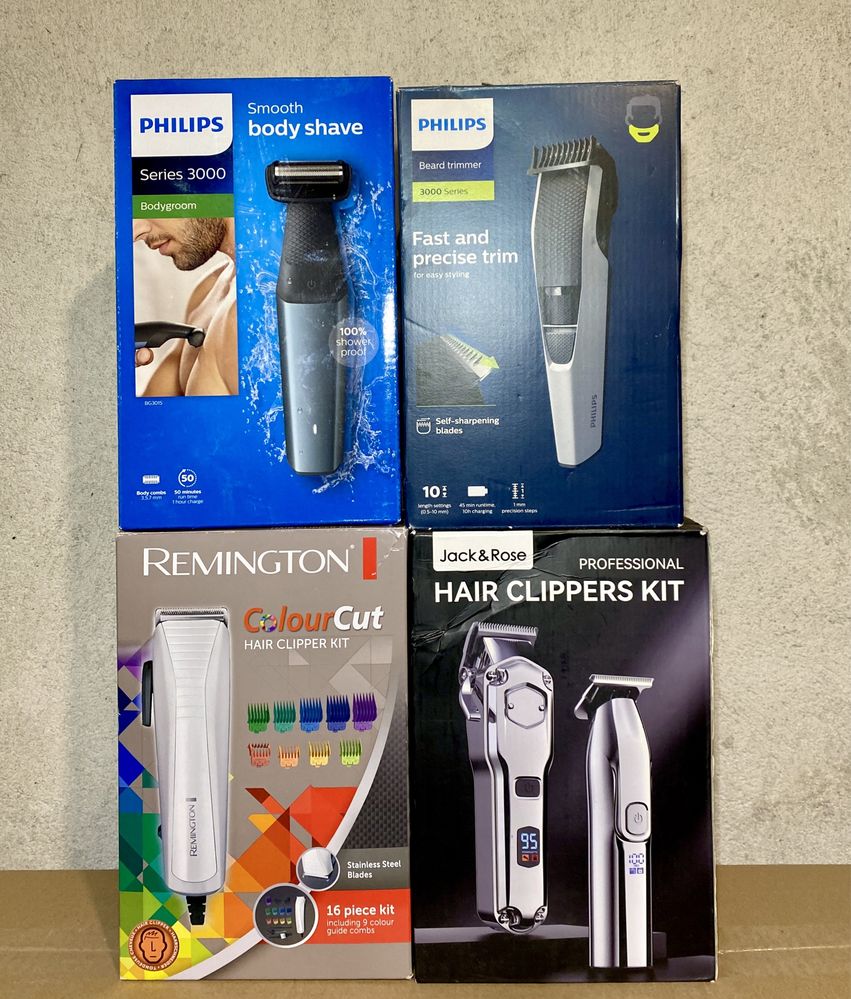 Нови!!! Водоустойчив тример за коса, брада и тяло  Philips, Remington.