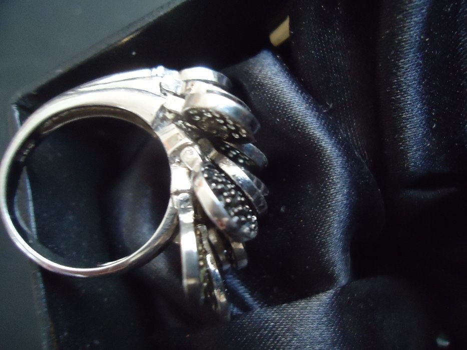 СеребКольцо уникальное дизайнерское Крыло - Хвост Жар Птицы.На удачу .