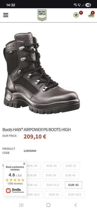 Bocanci tactici HAIX mărimea 42