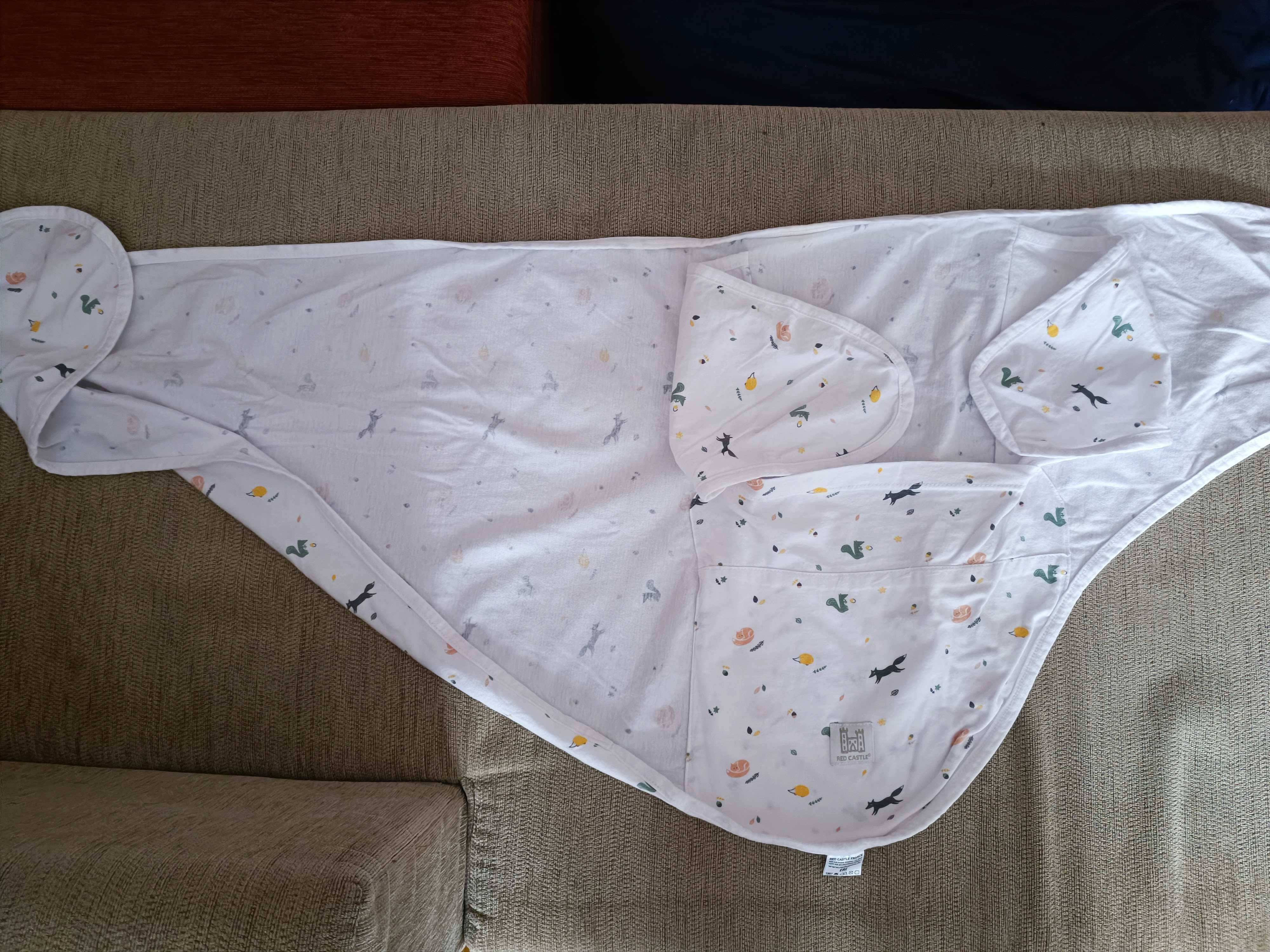 Red Castle Miracle Blanket – Пелена за повиване (100% памук] с лисички