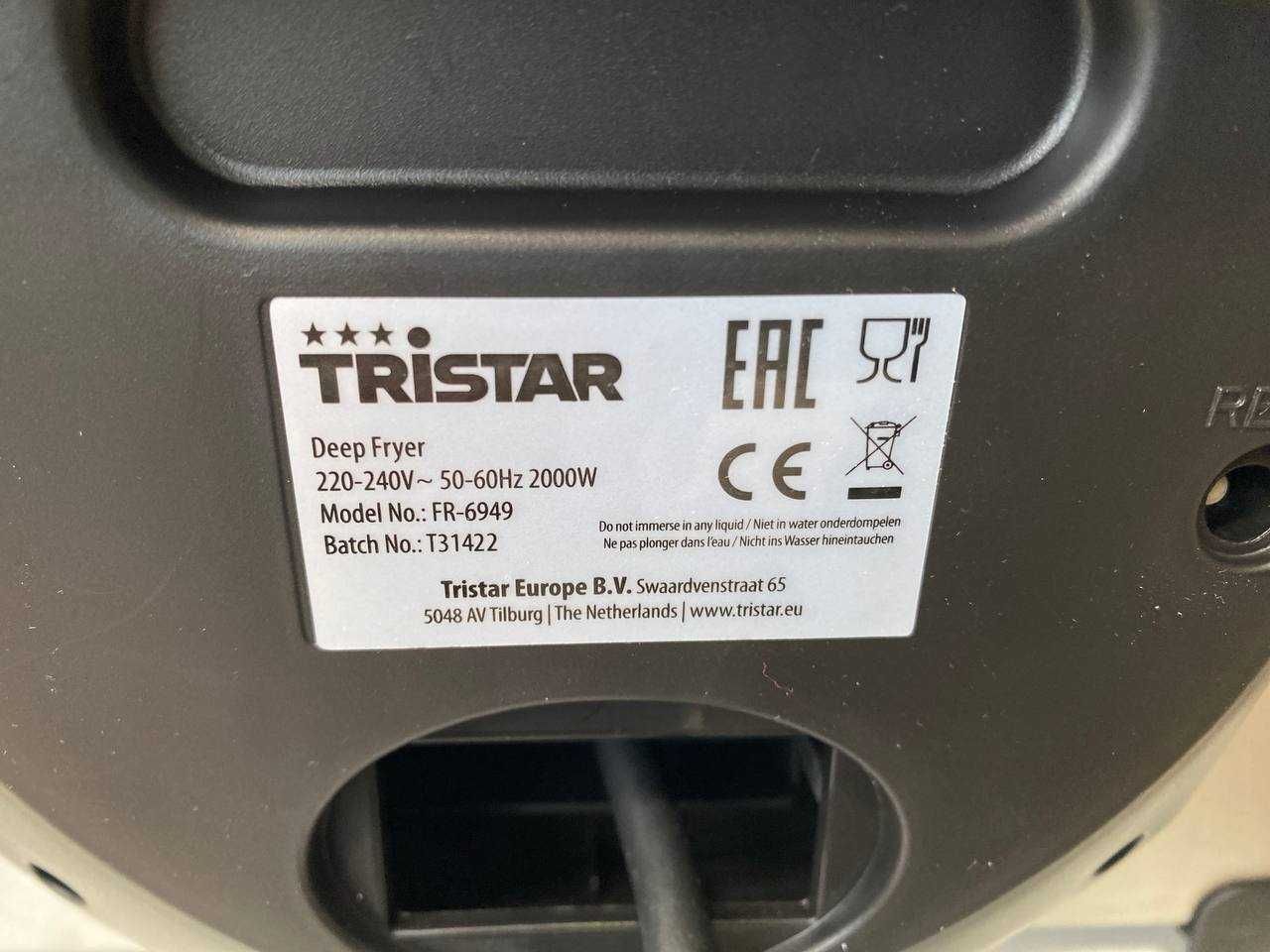 Фритюрник с 3 кошници Tristar 5L FR-6949 Регулируем термостат 2000W