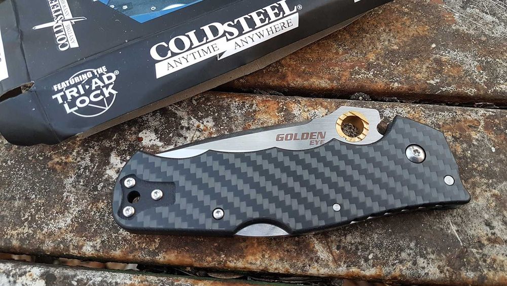 Briceag cutit Cold Steel Golden EYE S35VN, militar, vanatoare, pescuit