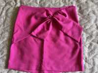 Цветна лятна пола с панделка