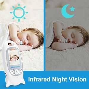 MYPIN Бебефон, 2.0" LCD екран Видео Бебефони с камера и нощно виждане