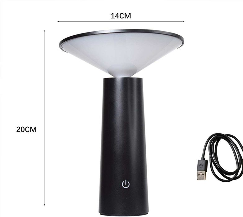 Безжична LED настолна лампа ACMHNC с тъч контрол,презареждаща се с USB