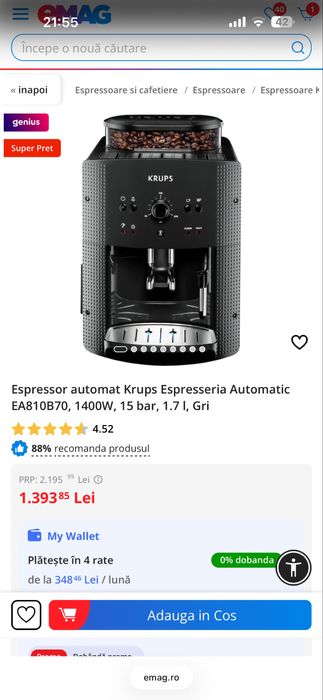 Espressor automat KRUPS