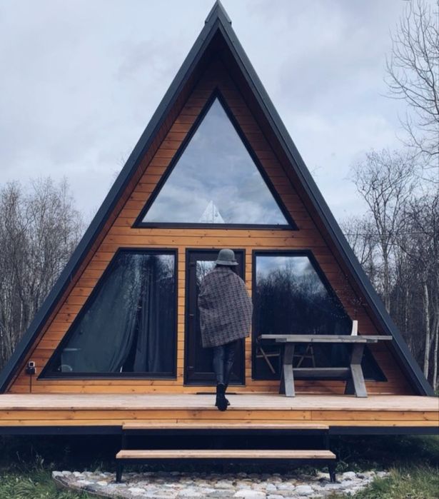 Cabane tip A frame