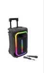 Boxa portabila cu led Ibiza800W bluetooth USB microfon cu fir