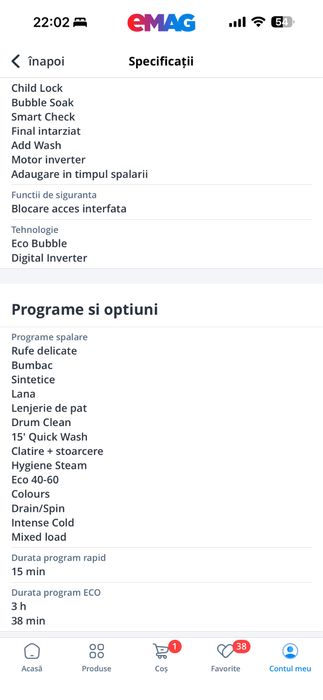 Masina de spalat - Samsung slim GARANTIE 1 an - Negociabil