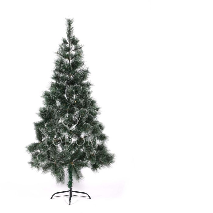 Новогодняя сосна Пушистая с инеем и герляной 10 метров