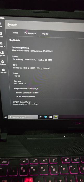 Laptop Gaming i7 Asus Tuf F15 FX506LH