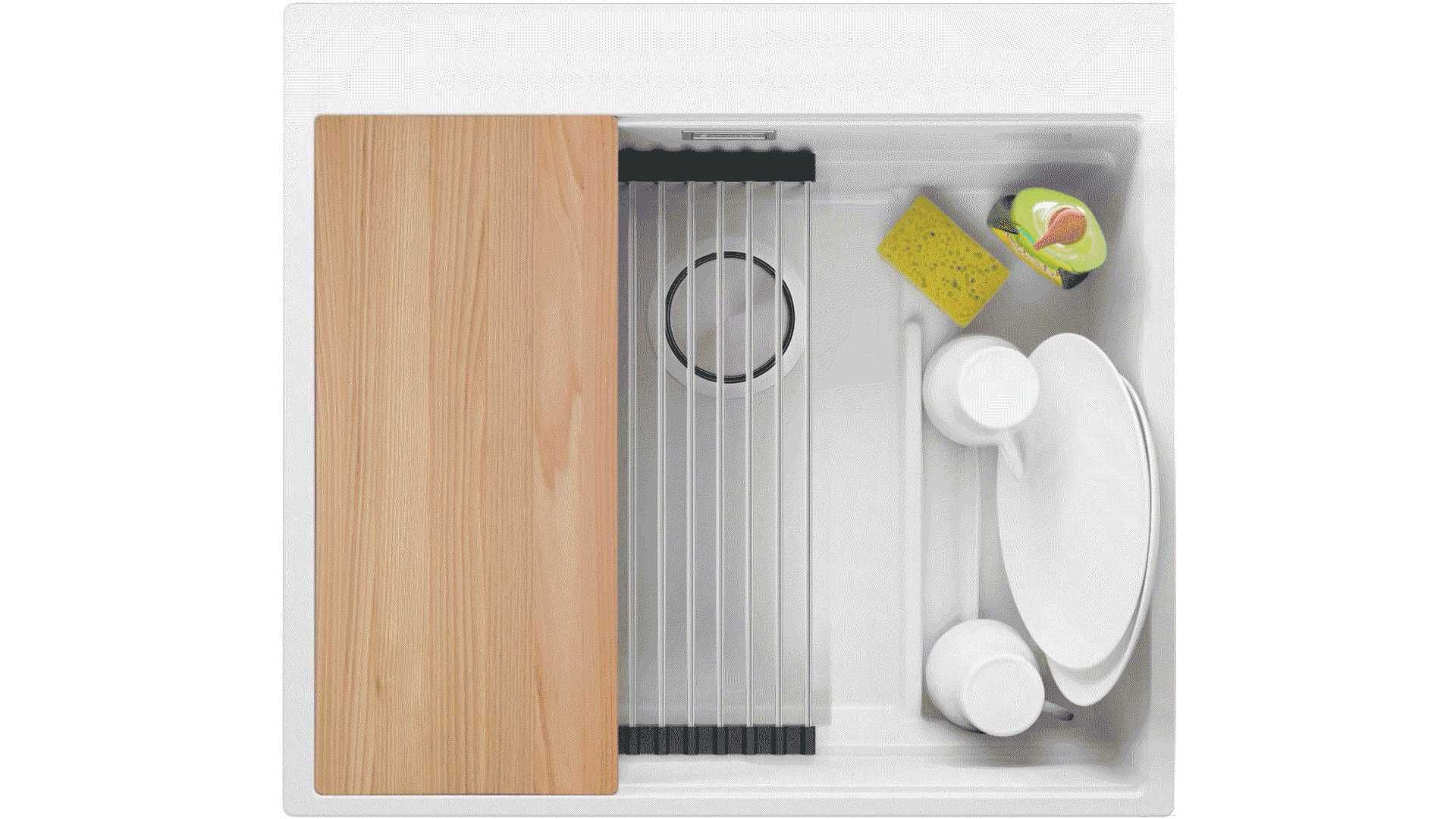 Кухненска Мивка от гранит Осло 60 Max Multilevel 580 x 53 ПРОМО ОФЕРТА